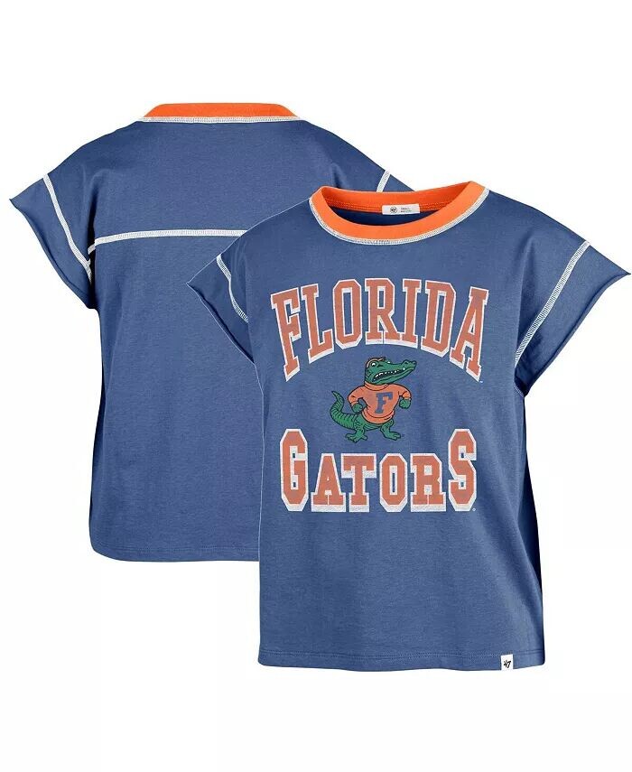 

Женская обрезанная футболка Royal Florida Gators Sound Up Maya '47 Brand