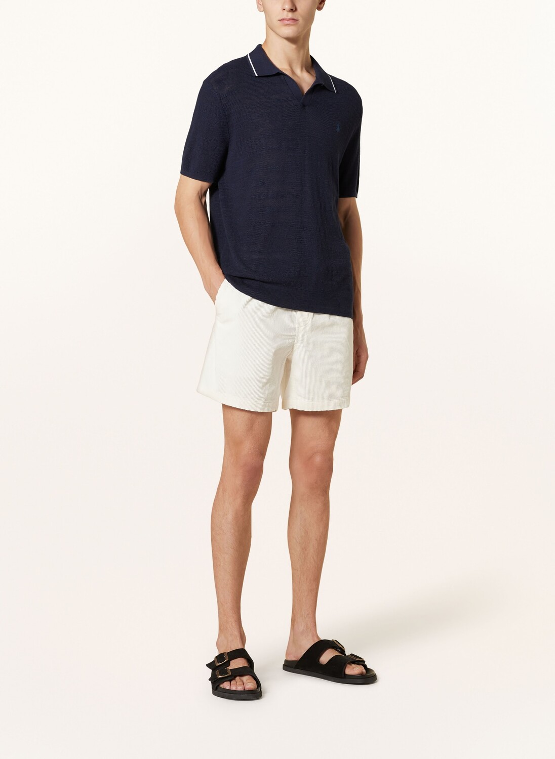 Вельветовые шорты классического кроя POLO RALPH LAUREN, белый — фото 2
