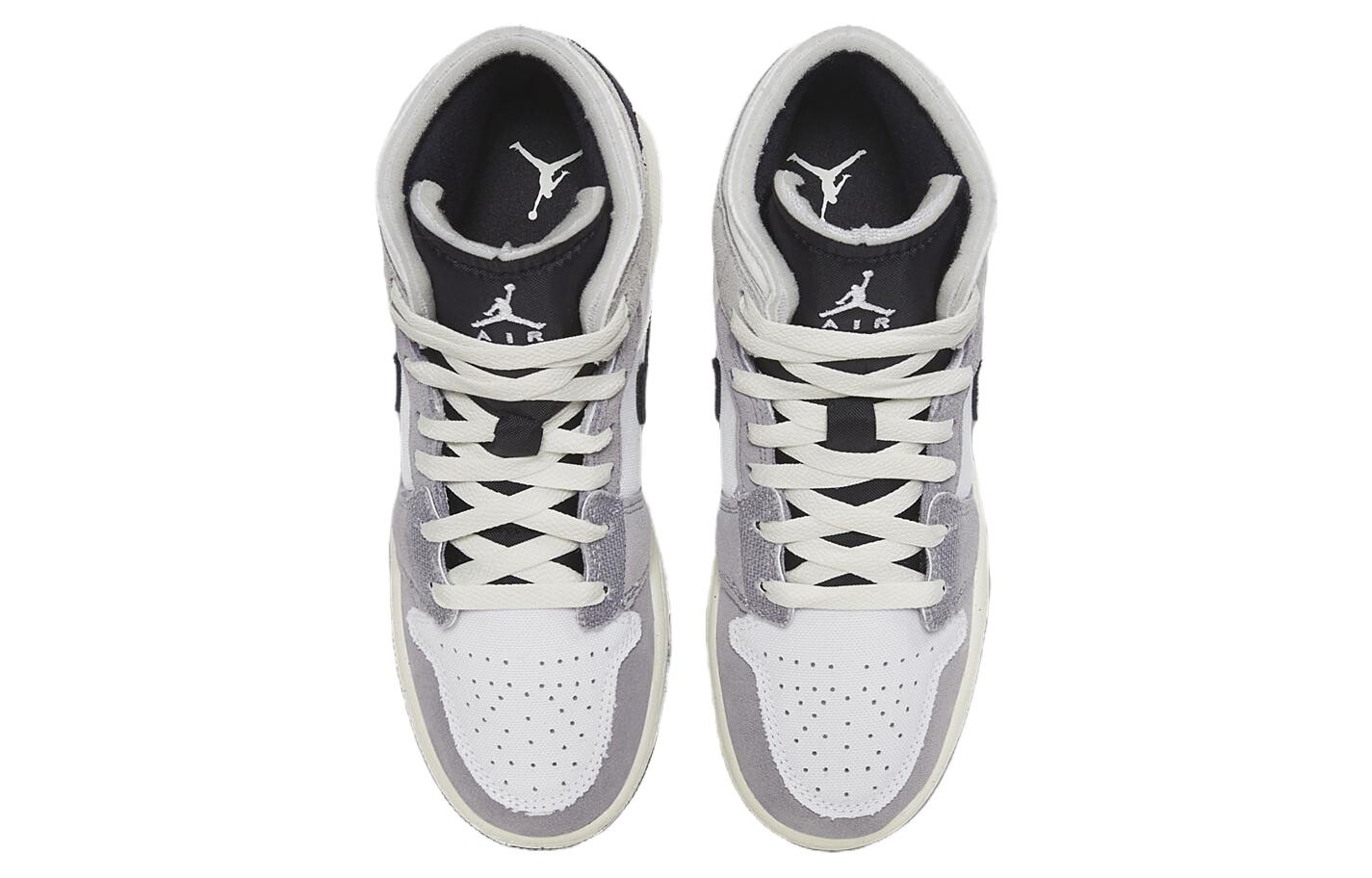 Кроссовки Jordan Air Jordan 1 Vintage Basketball Women, серый/черный/белый — фото 4