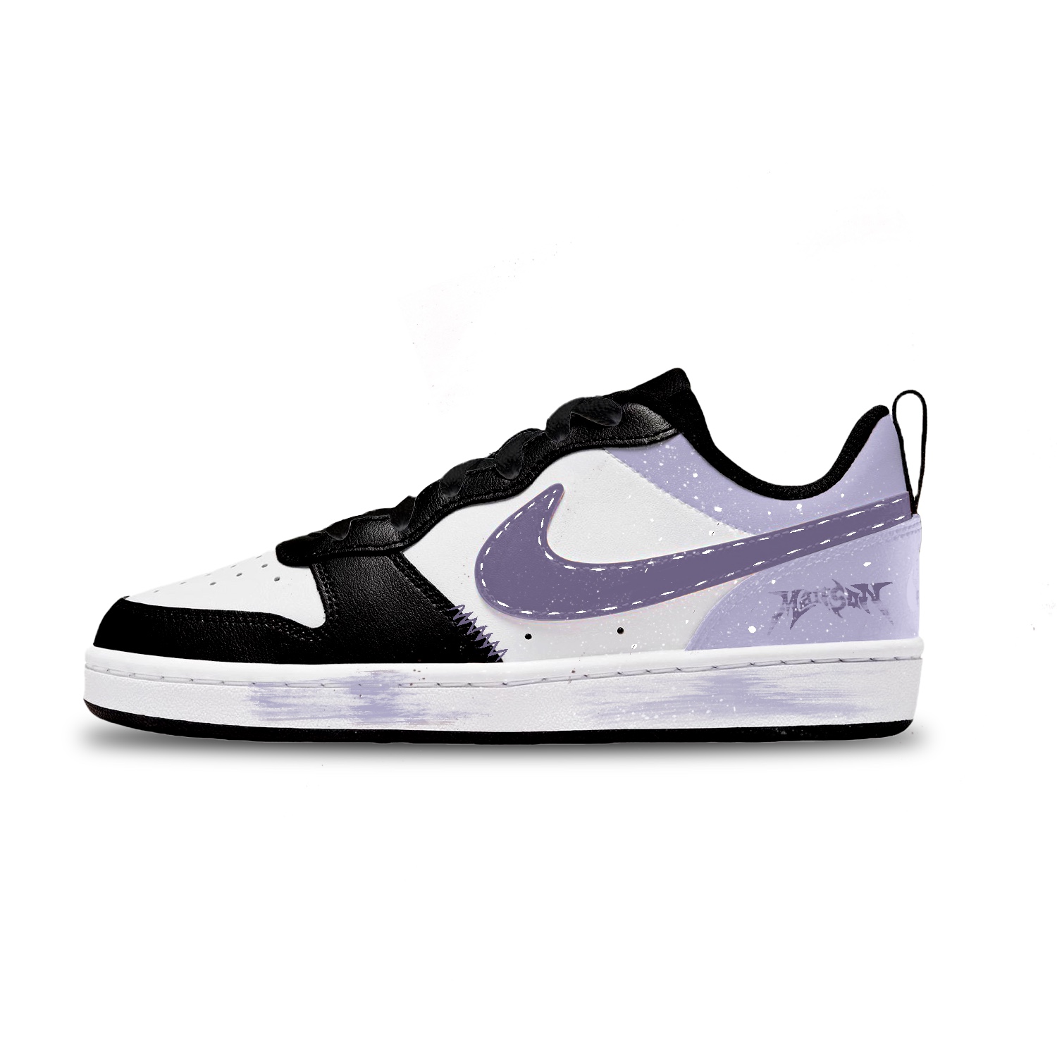

Nike Court Borough Vintage Grape Low top детские скейтерские кроссовки White Unisex