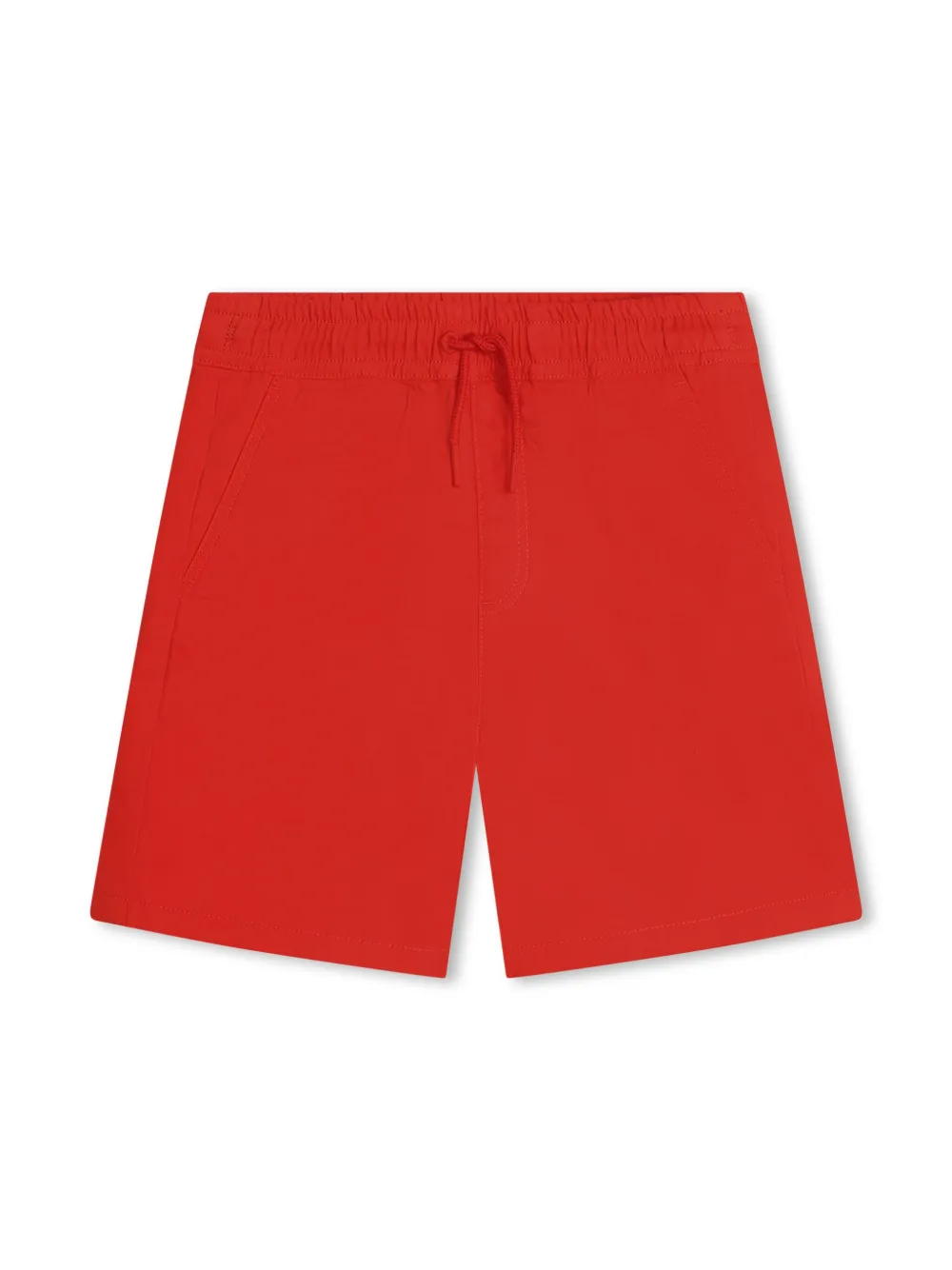 Шорты с кулиской и вышитым логотипом Kenzo Kids, красный