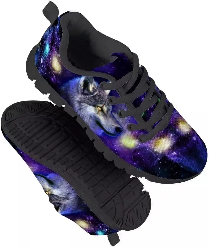 Детские кроссовки для девочек с принтом Galaxy PinUp Angel, Wolf Galaxy — фото 2