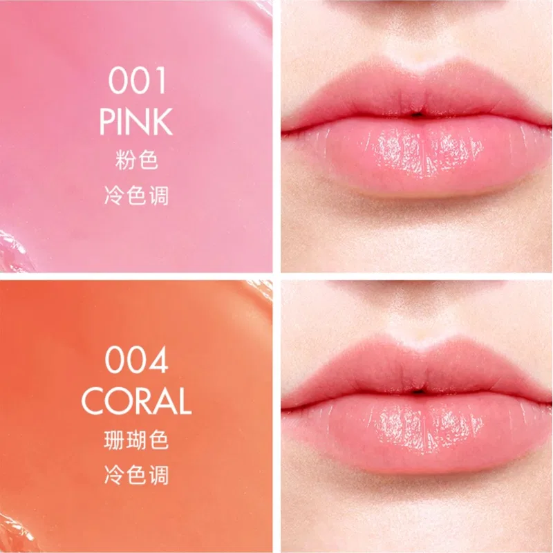 Женский набор бальзамов для губ с эффектом цвета, 2 шт по 3,2 г, Enchanting Lip Balm, DIOR, Coral/Strawberry — фото 3