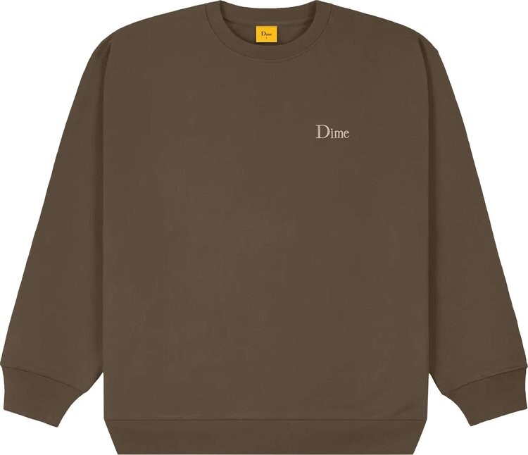 

Толстовка Dime Classic Small Logo Crewneck 'Walnut', коричневый