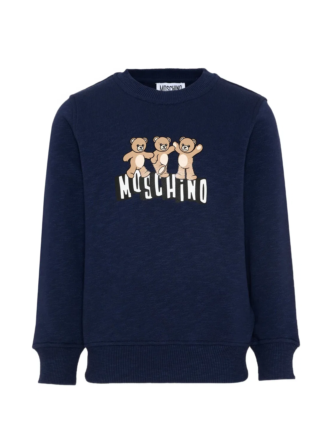 Свитшот с медвежонком Moschino, голубой
