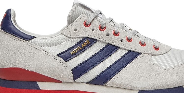 Кроссовки Adidas Hoylake SPZL 'Grey Power Red', серый — фото 3