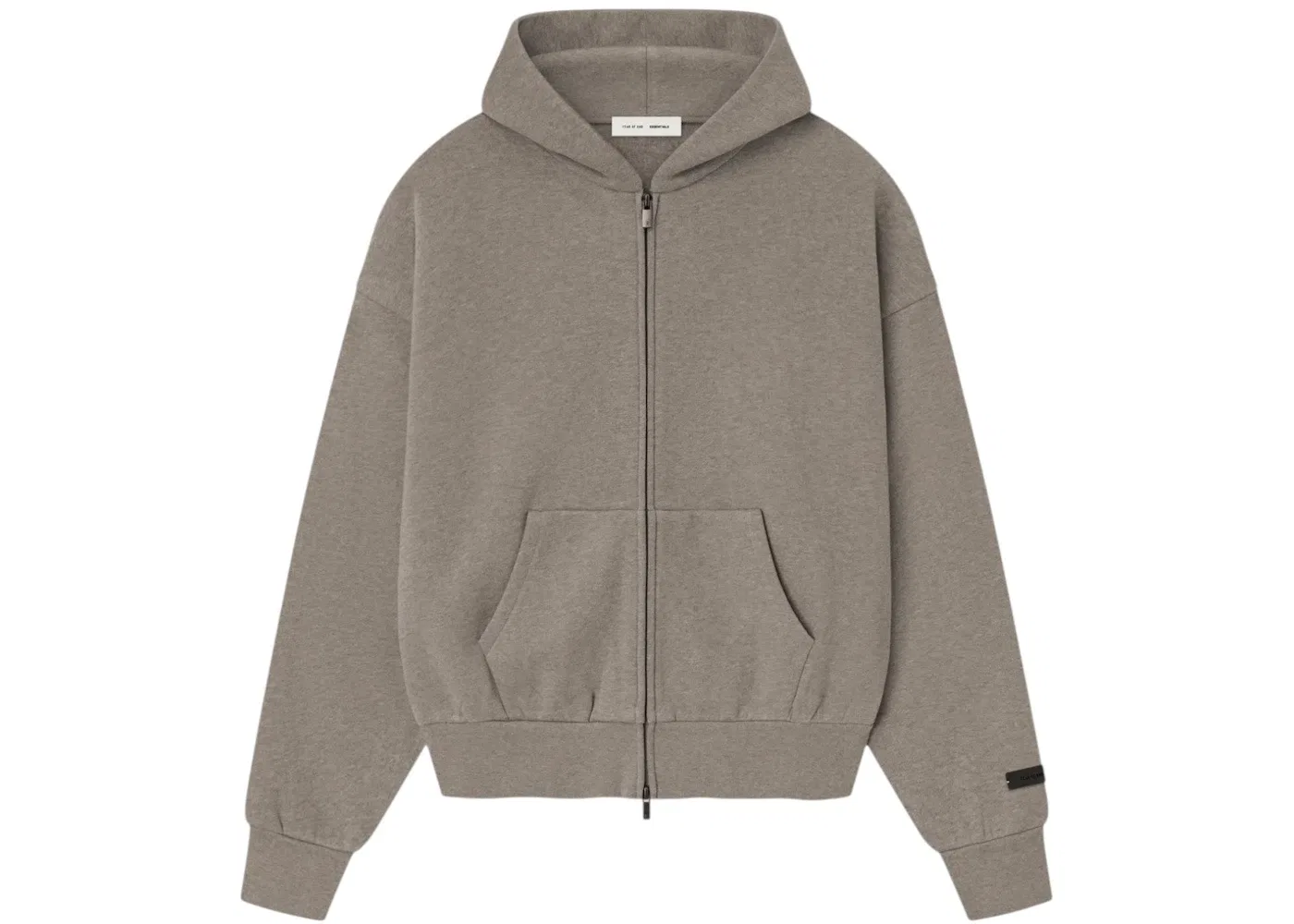 Мужская флисовая худи Fear of God Essentials Classic Fleece Zip-Up Hoodie, Homestead Heather