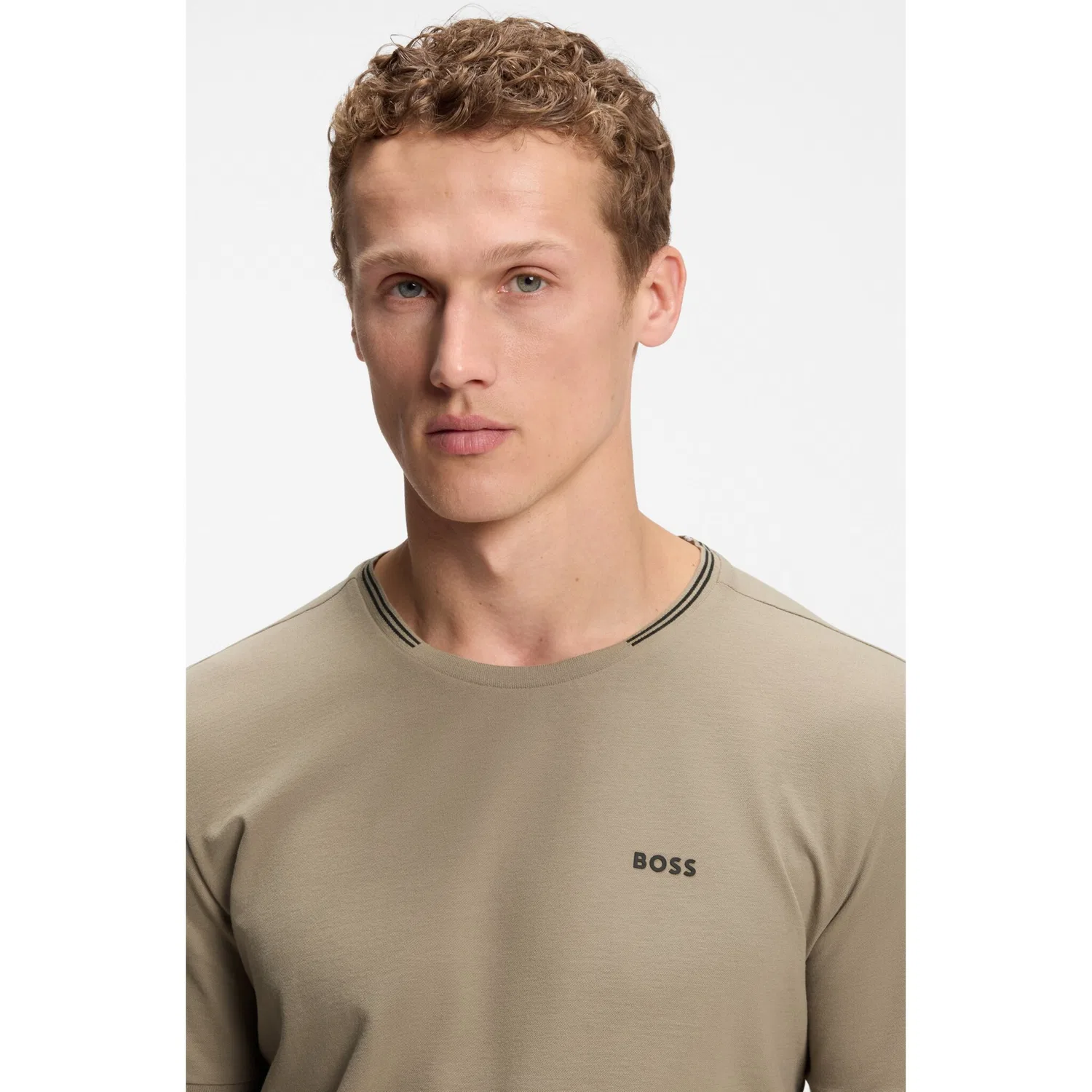 Детская хлопковая дышащая футболка Taul BOSS GREEN, Light Pastel Green — фото 3