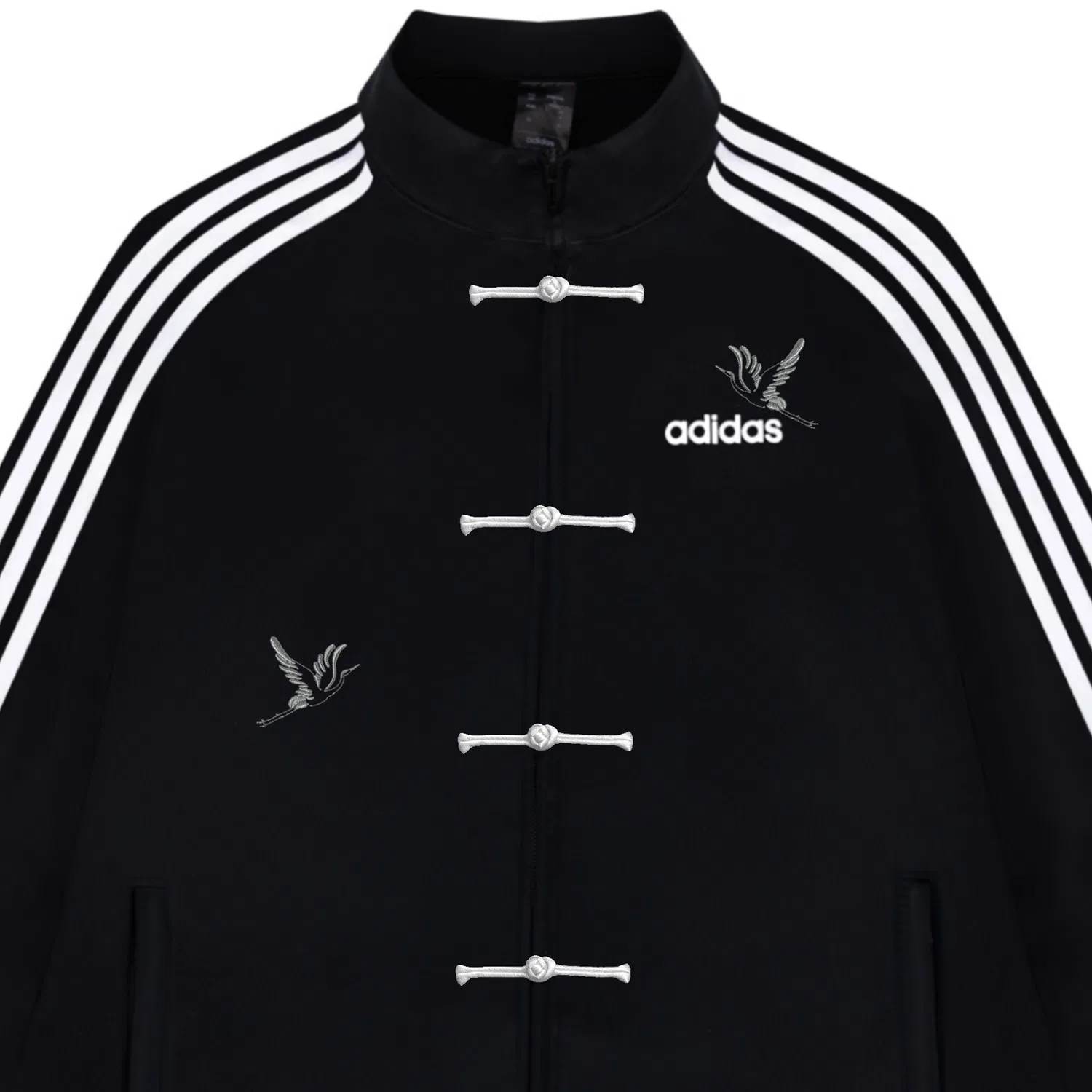 Женское худи Adidas ESSENTIALS New Chinese Style Black Crane, New Chinese Style Black Crane — фото 4