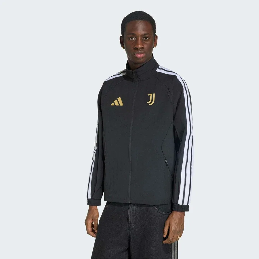Куртка-ветровка adidas Juventus Turin Anthem, Черный