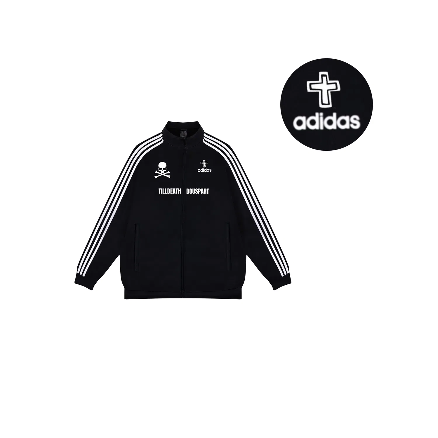 Женская куртка с воротником-стойкой Adidas ESSENTIALS, черный — фото 3