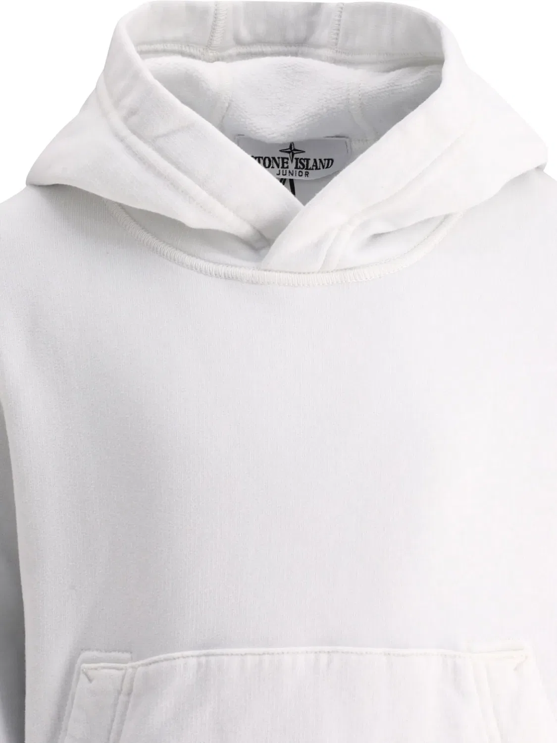 Худи с логотипом компаса из хлопка Stone Island, белый — фото 3