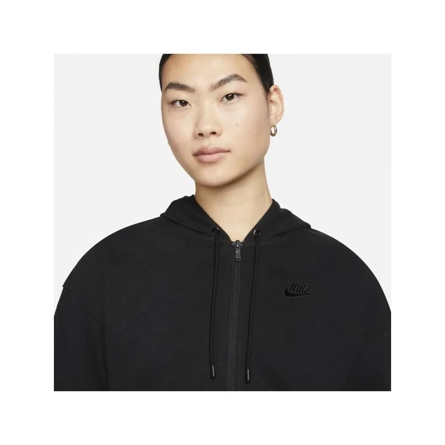 Женская худи с капюшоном на молнии Nike Sportswear, Черный — фото 3
