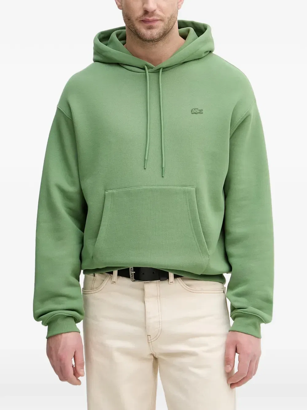 Худи Lacoste с нашивкой-логотипом, зеленый