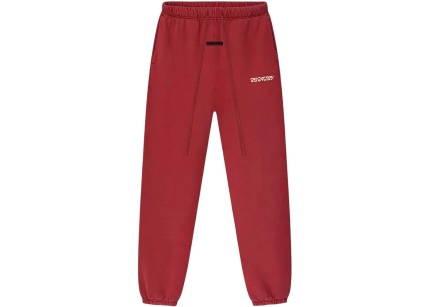 Мужские спортивные штаны из плотного футера Fear of God Essentials Heavy Fleece Classic Sweatpant, Crimson