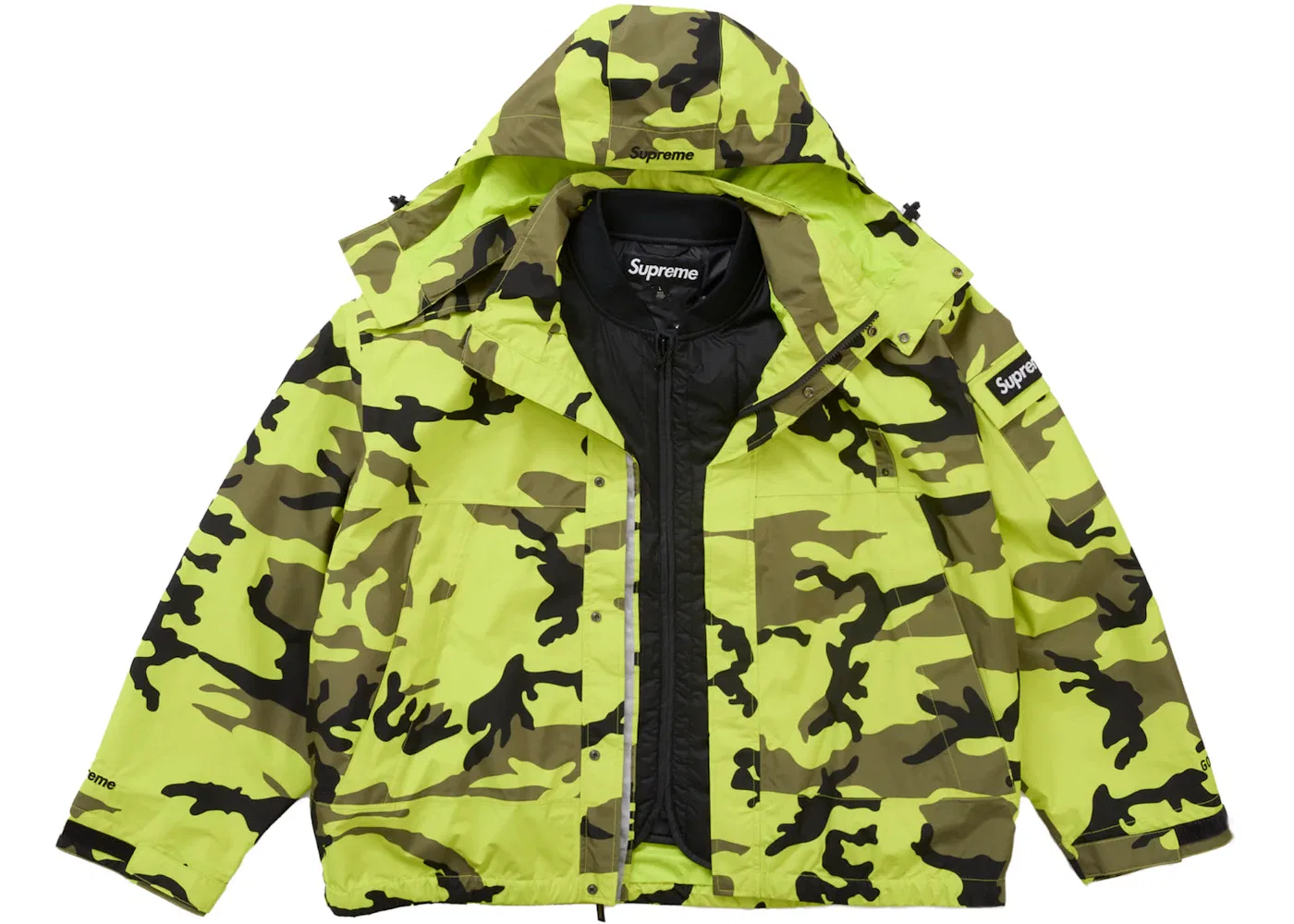 Мужской жилет Supreme 2-in-1 GORE-TEX Shell + Quilted Liner, Fluorescent Camo — фото 2