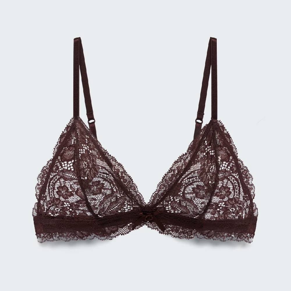 

Бюстгальтер-бралетт Syrn The Love Triangle, коричневый