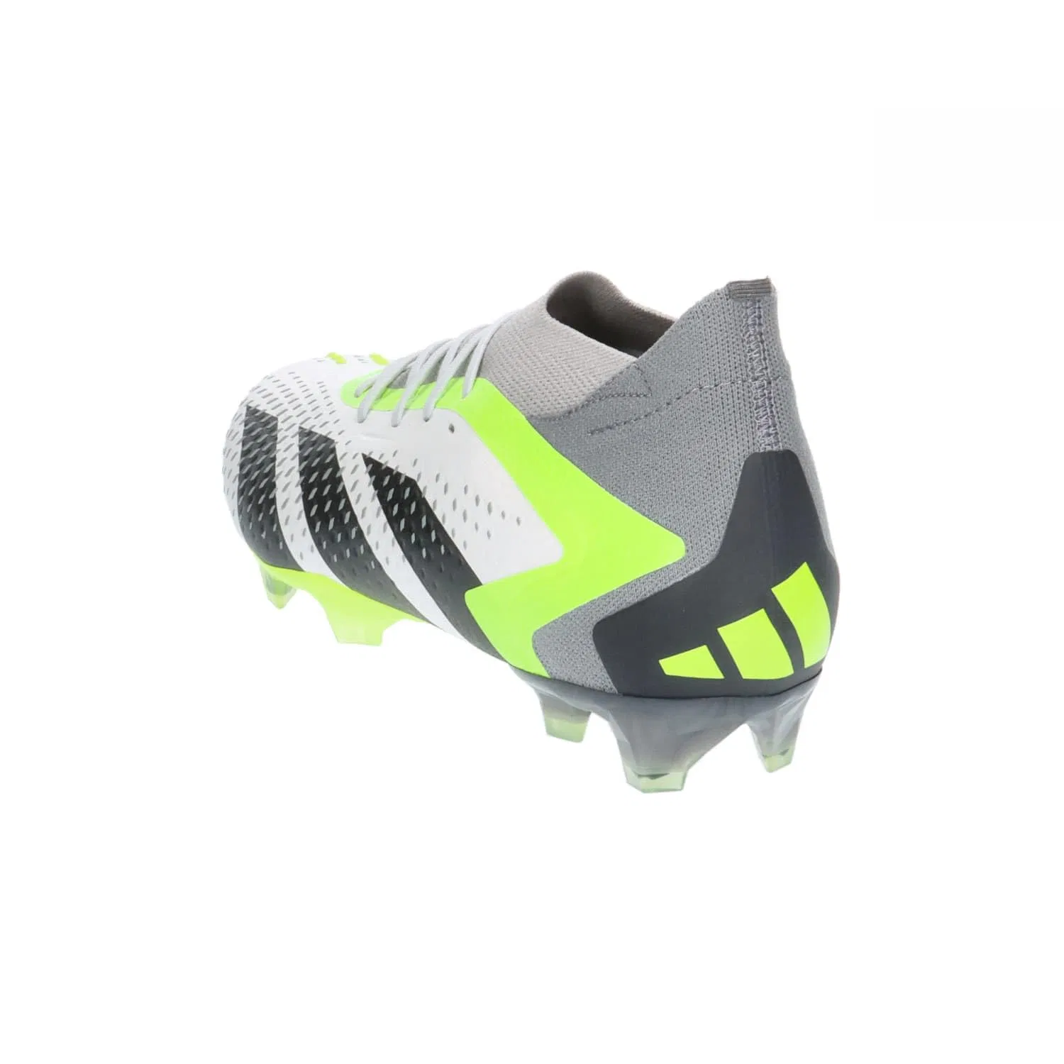 Детские бутсы футбольные для мальчиков с твердым грунтом Predator Accuracy.1 Fg Adidas, Ftwr White Core Black Lucid Lemon — фото 4