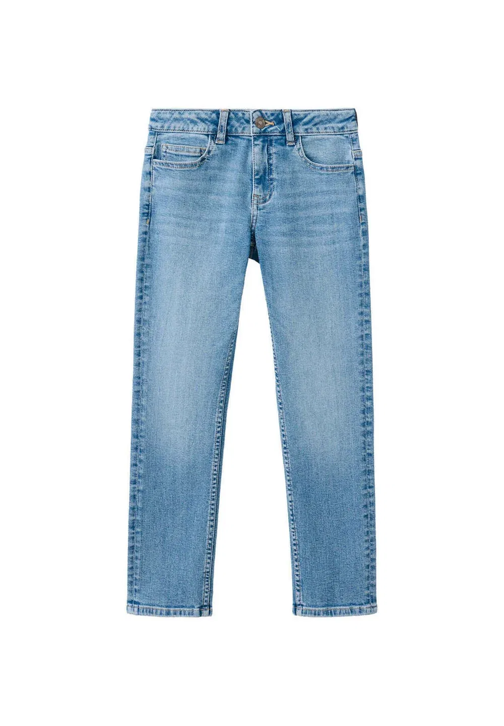 Детские джинсы облегающего кроя Mango Kids, Blue