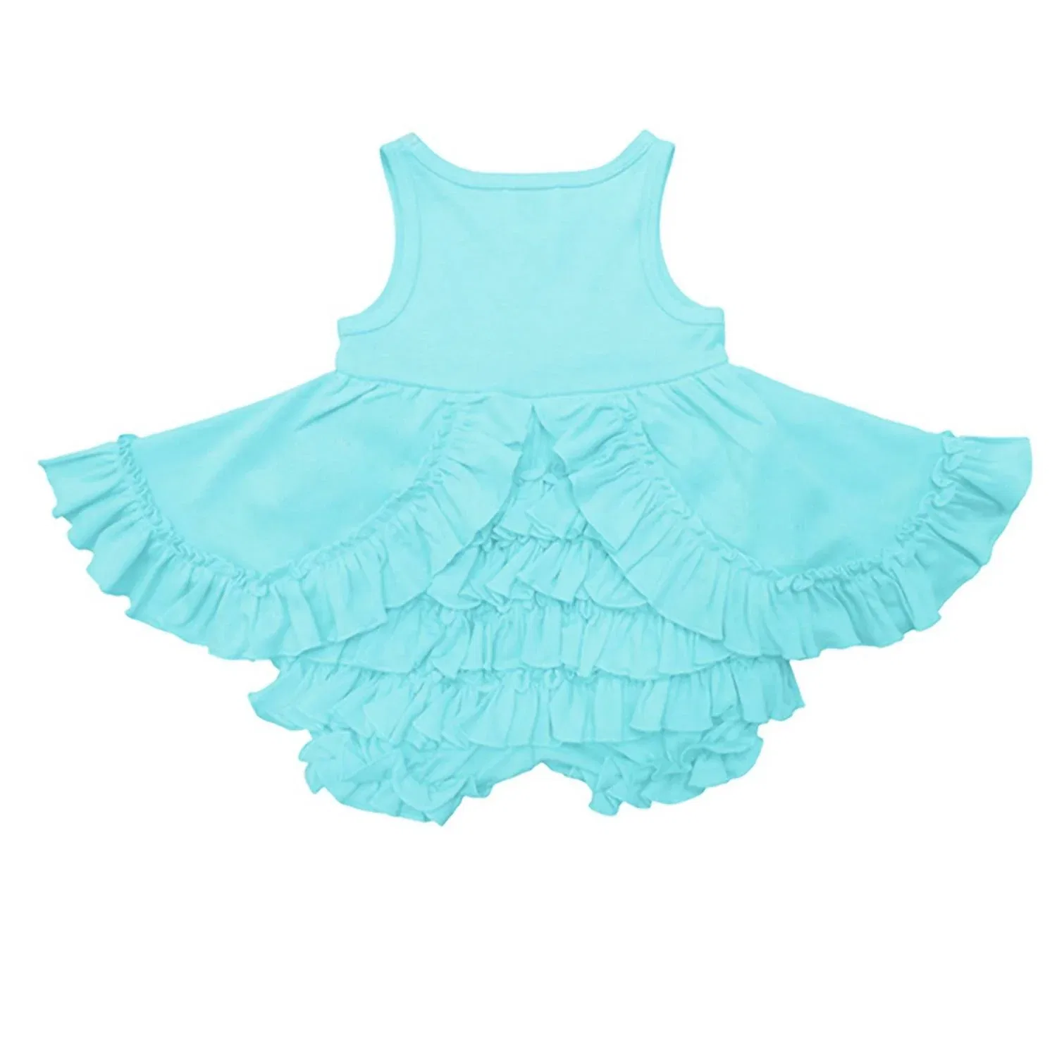 Детское платье-боди для девочек с оборками Calla Lemon Loves Layette, Blue Tint — фото 3