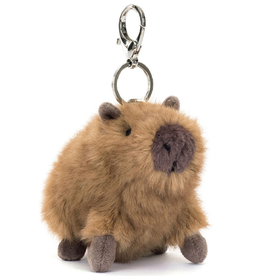 

Брелок Jellycat Clyde Capybara, коричневый/серый