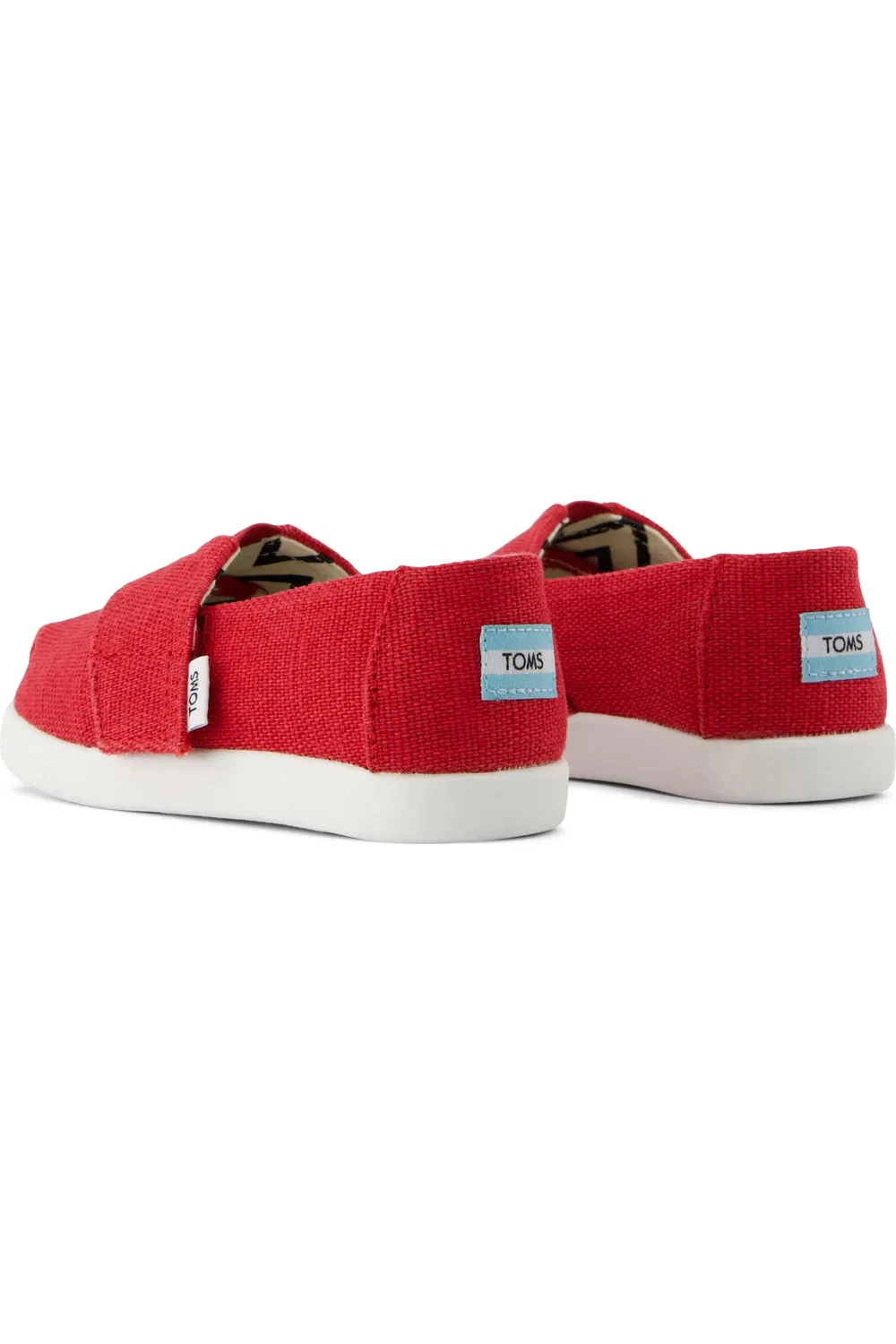 Детские кеды slip-on на липучке Alpargata TOMS, красный — фото 2