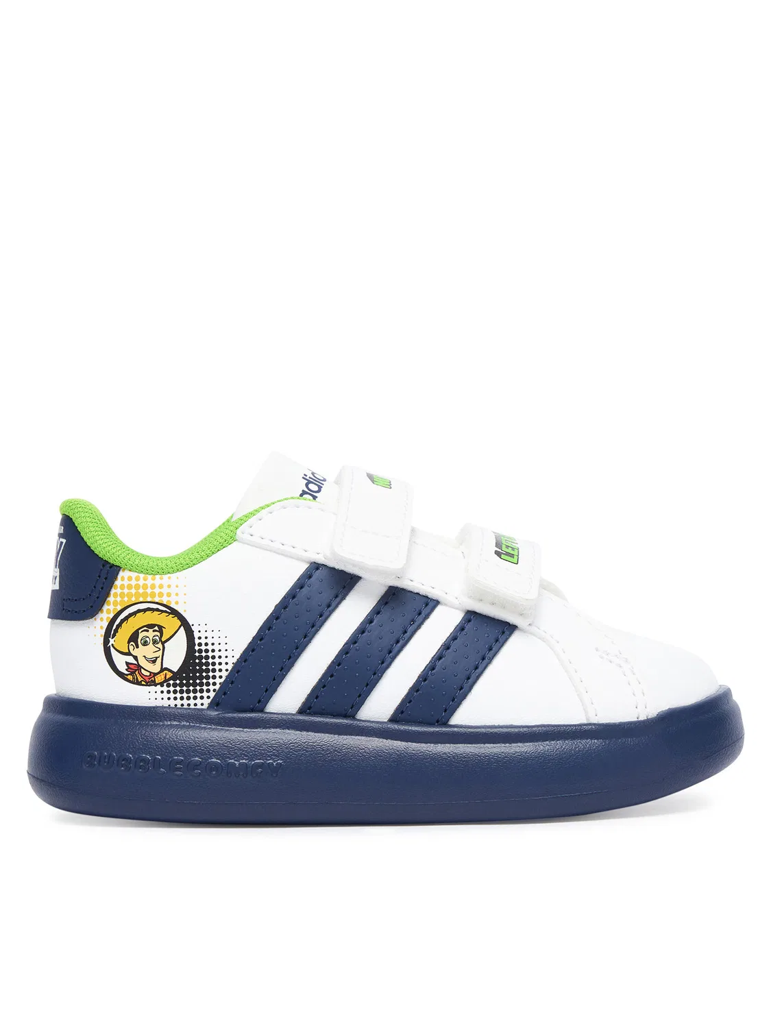 Кроссовки для мальчика Pixar Toy Story Grand Court Bubble Shoes Infants Adidas, белый