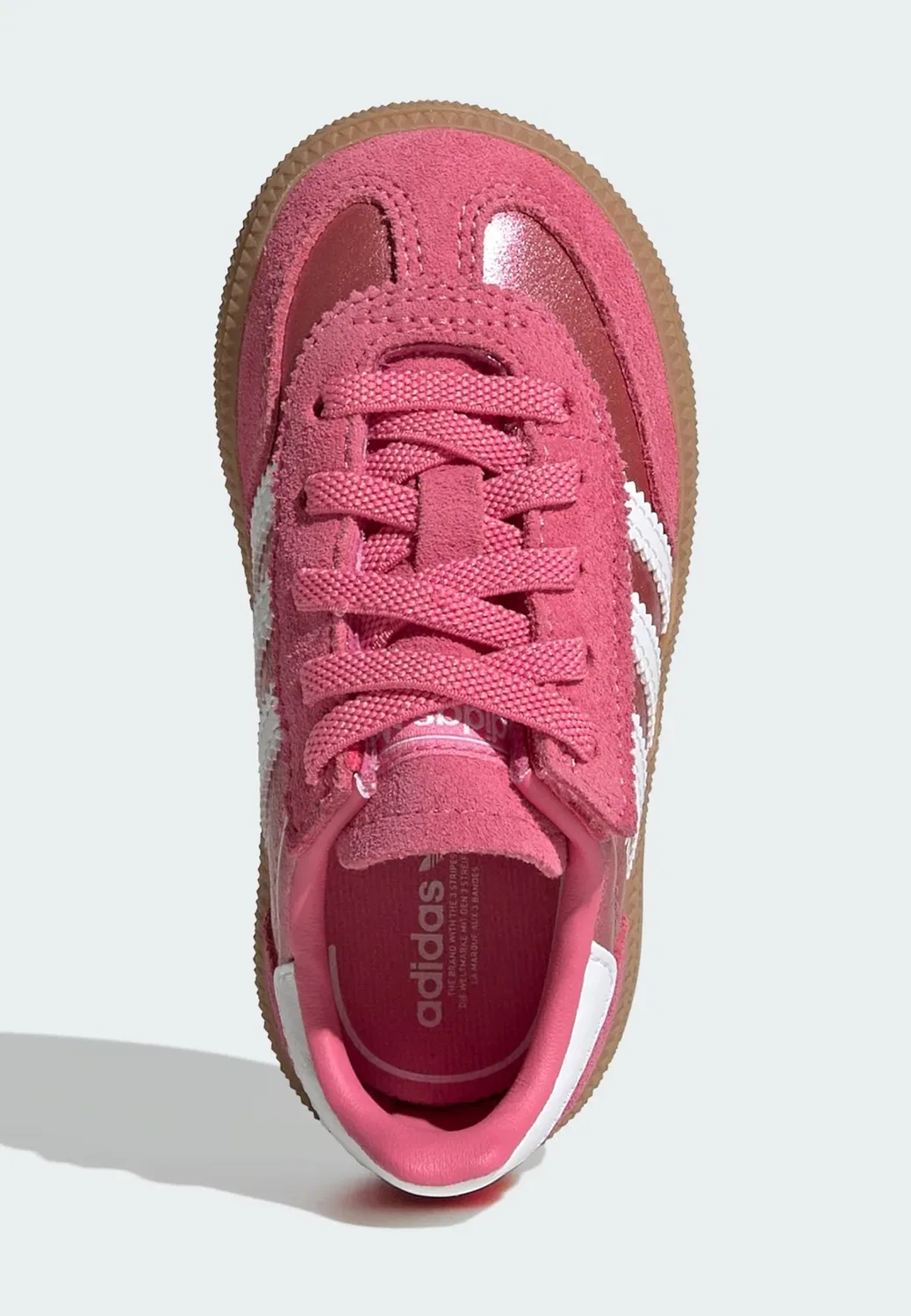 Унисекс - детская обувь Adidas Originals, Pink Fusion Cloud White Gum — фото 3