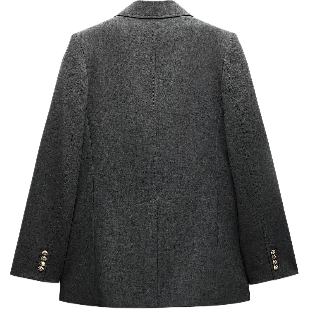 Женский деловой костюм ZW Series, бренд ZARA, Цвет Smoke Gray — фото 3