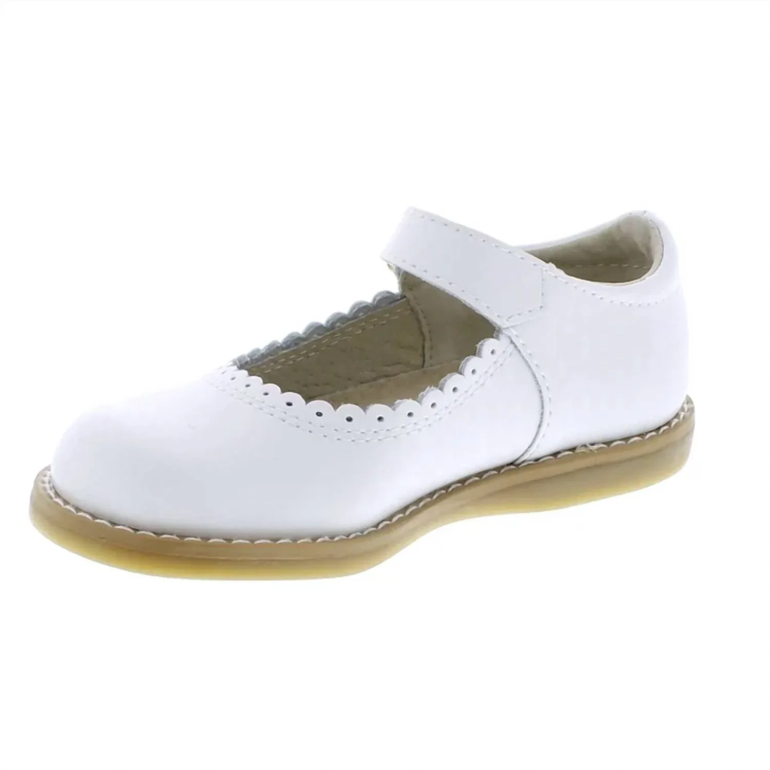 Детские туфли Мэри Джейн с ремешком Allie Footmates, White — фото 4