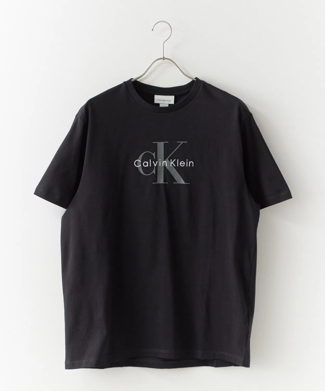 Мужская футболка с принтом Calvin Klein SS HERO MONOLOGO TEE, Черный