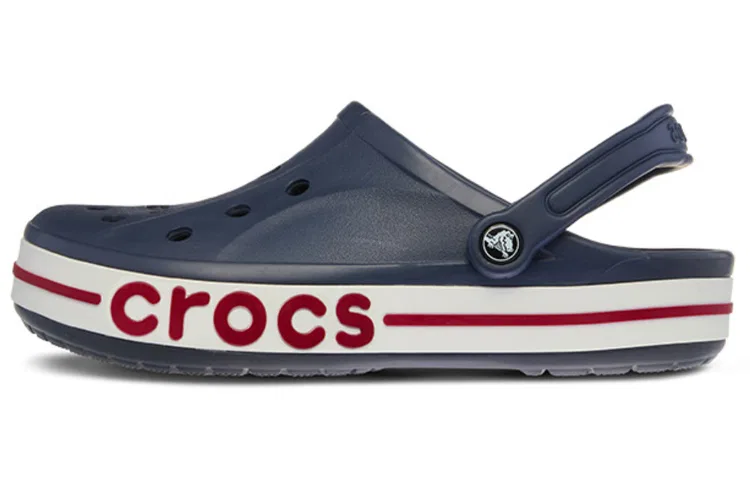 Детские сабо с принтом Bayaband Clog Crocs, Blue White Red (Shoe Floral Size) — фото 3
