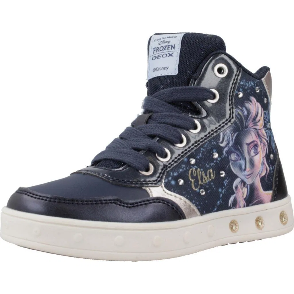 Детские кроссовки J Skylin Girl Geox, Blau