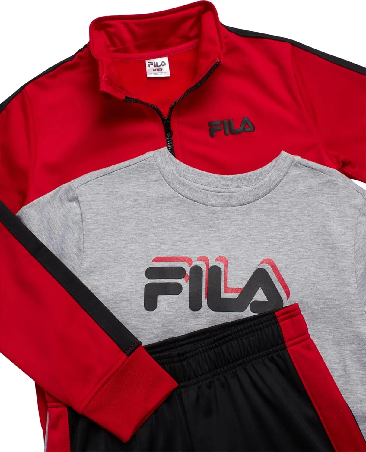 Детский спортивный костюм Fila, 3 предмета, Racing Red — фото 3