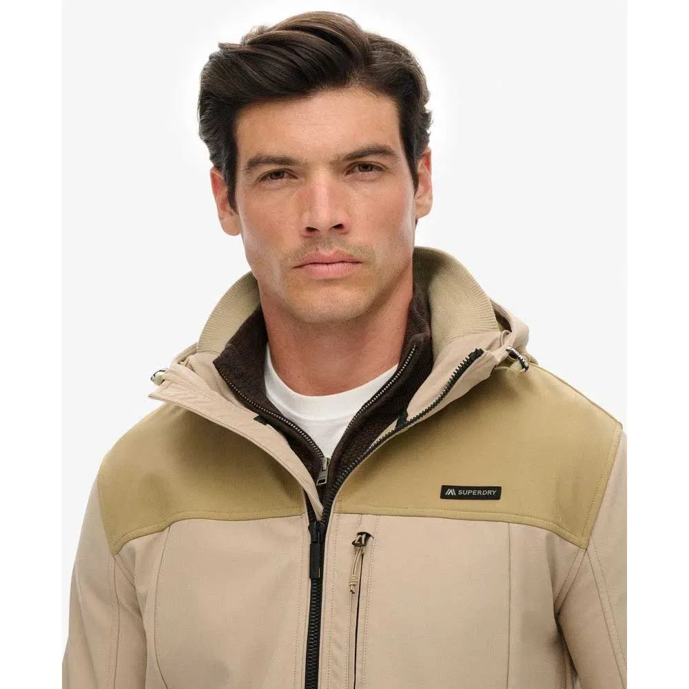Куртка софтшелл M5012254A Superdry, бежевый — фото 3