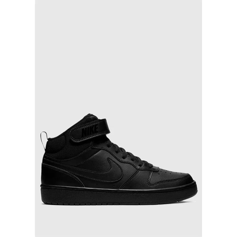 Кроссовки с шнуровкой Court Borough Mid 2 (GS) Nike, Черный
