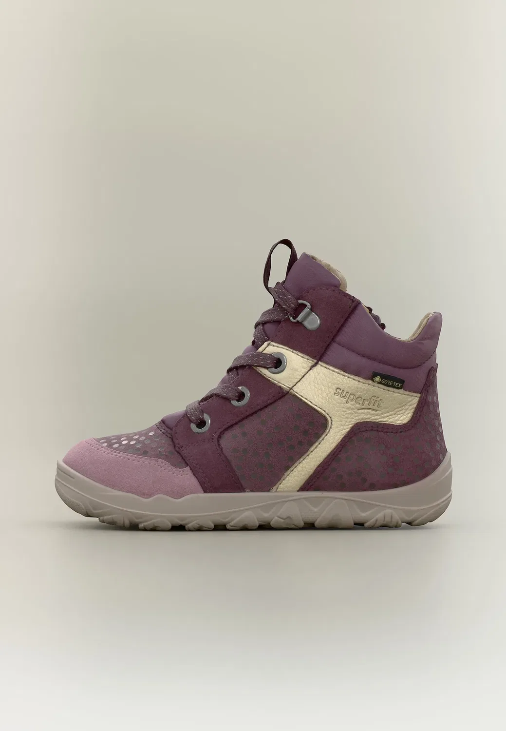 Ботинки Barefoot gore tex walderi унисекс на шнуровке Superfit, Rot
