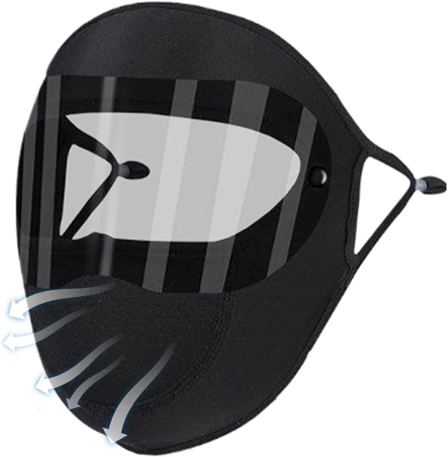Защита лица солнцезащитная, Polyester, Schwarz Generisch