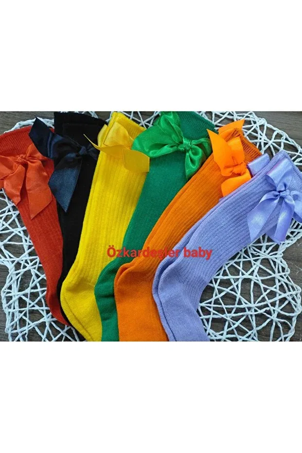 Детские носки для девочек с бантом, Özkardeşler Baby, Multicolor