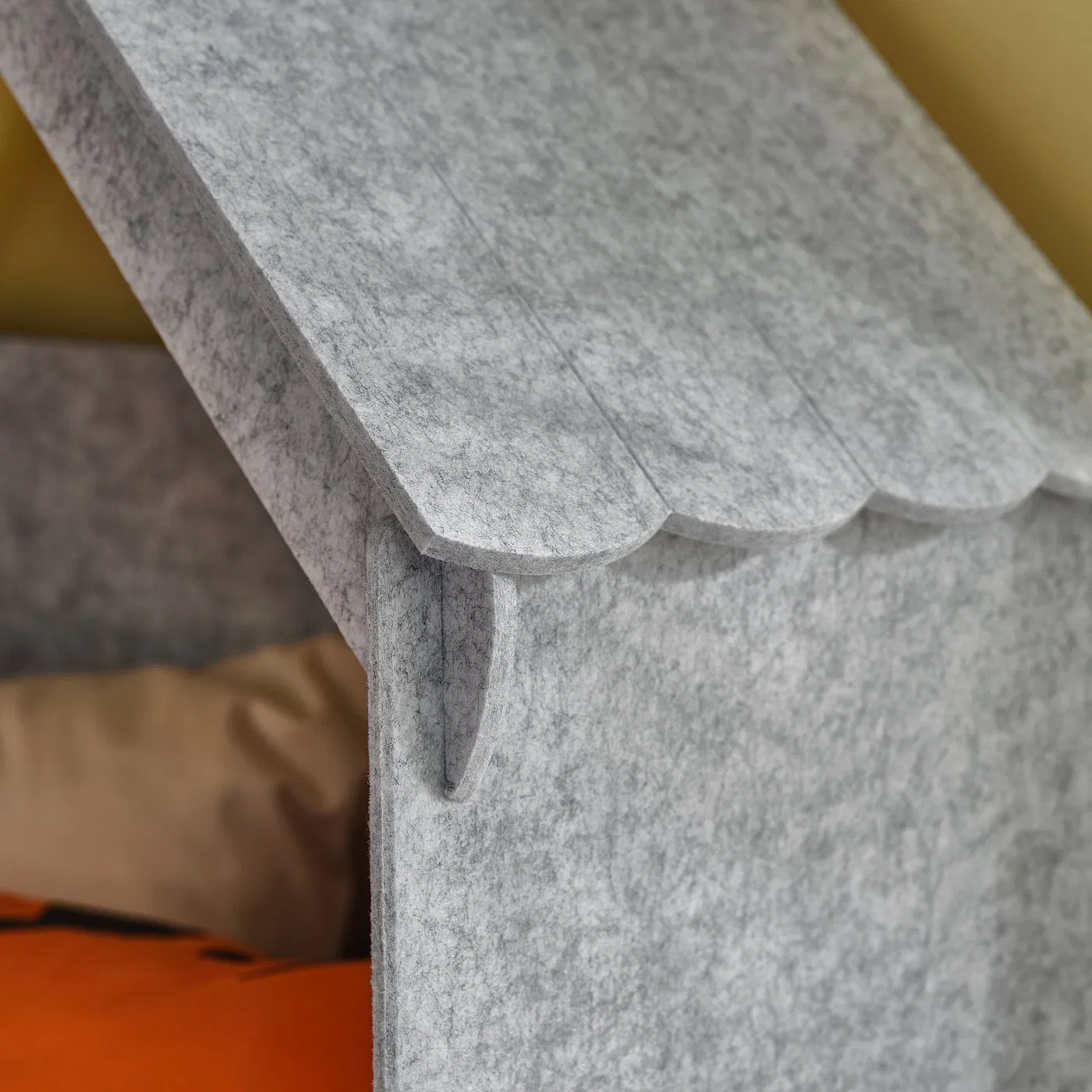 Каркас кровати с изголовьем-органайзером IKEA SLАKT, 90x200 см, белый/серый — фото 4