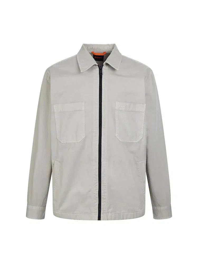 Куртка из хлопка, модель Work Jacket BOSS, Silver — фото 2