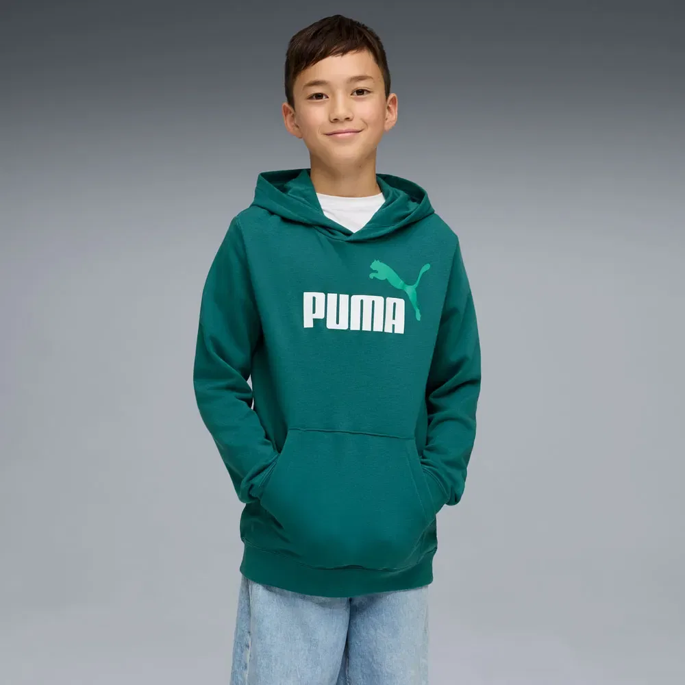 Худи с логотипом Puma Ess 2 Color Nº1, зеленый — фото 3