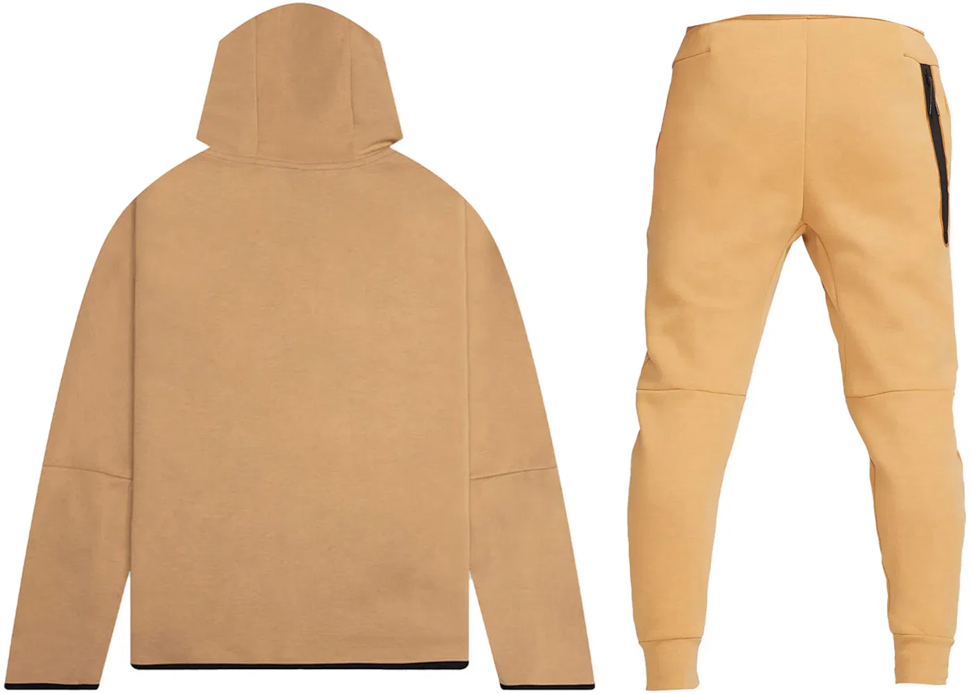 Мужской комплект из худи и джоггеров Nike Sportswear Tech Fleece, Elemental Gold/Sail — фото 2