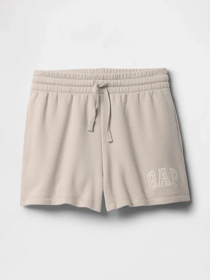 Женские свободные шорты с поясом GAP, Beige — фото 3
