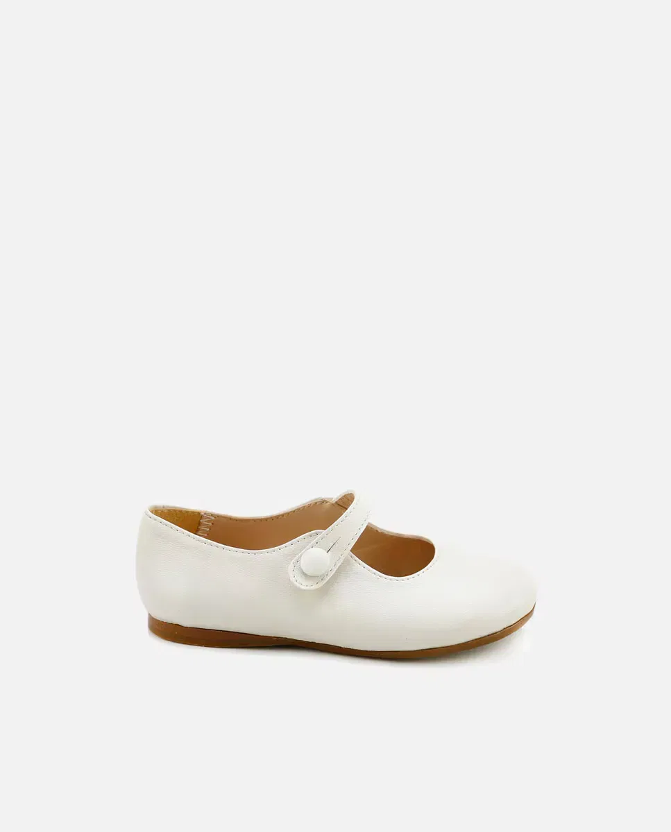 Детские балетки для девочек из мягкой кожи Merceditas Eli 1957, Beige