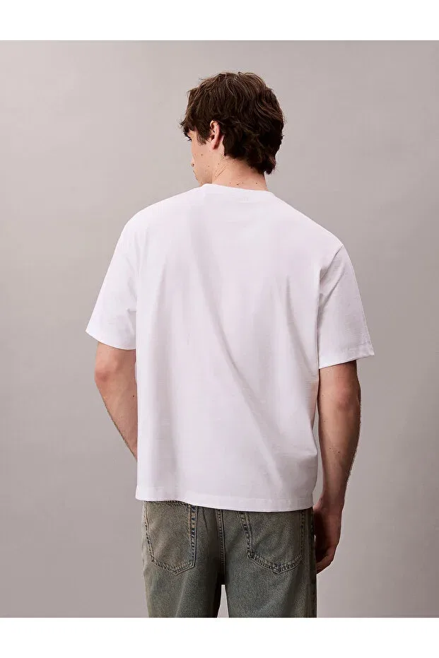 Мужская футболка с принтом Calvin Klein, White — фото 4