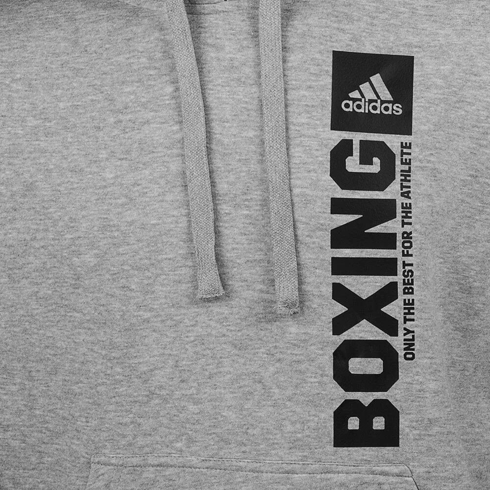 Мужское худи с вертикальным принтом Community Vertical Hoody BOXING Adidas, Hellgrau — фото 3