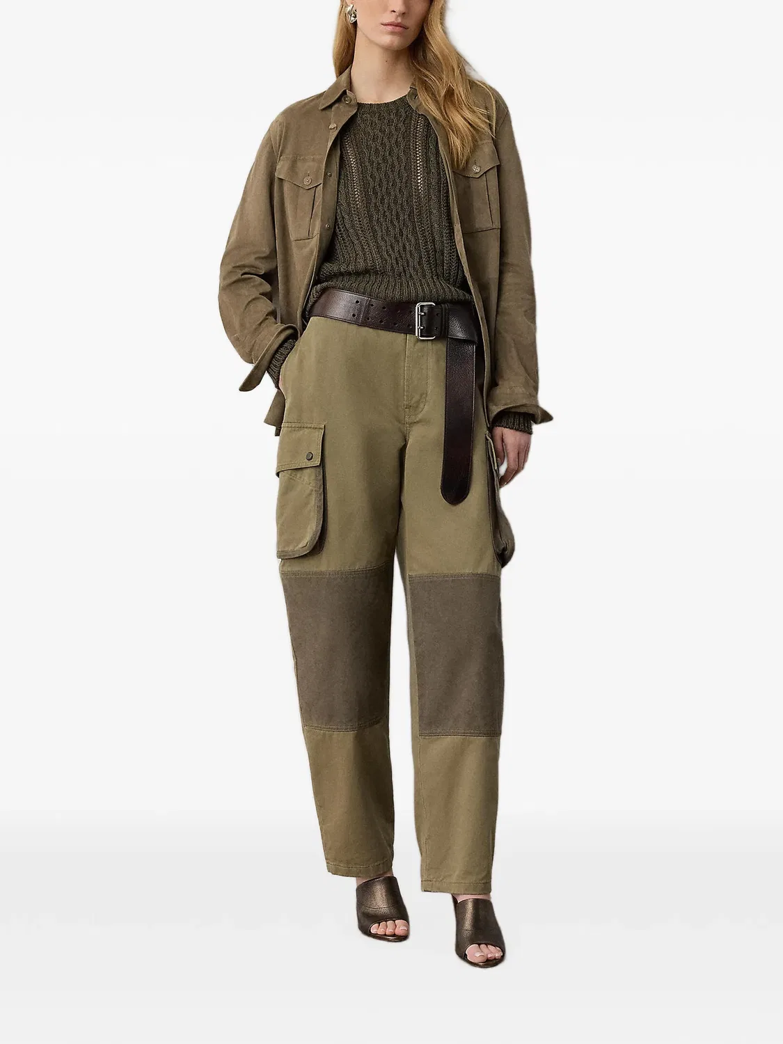 Брюки Simone Polo Ralph Lauren, зеленый — фото 2