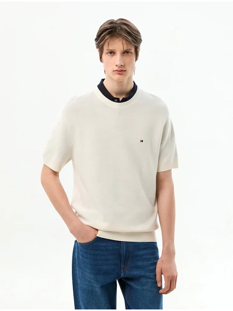 Свитер с текстурой, Cool Touch TOMMY HILFIGER, Ivory