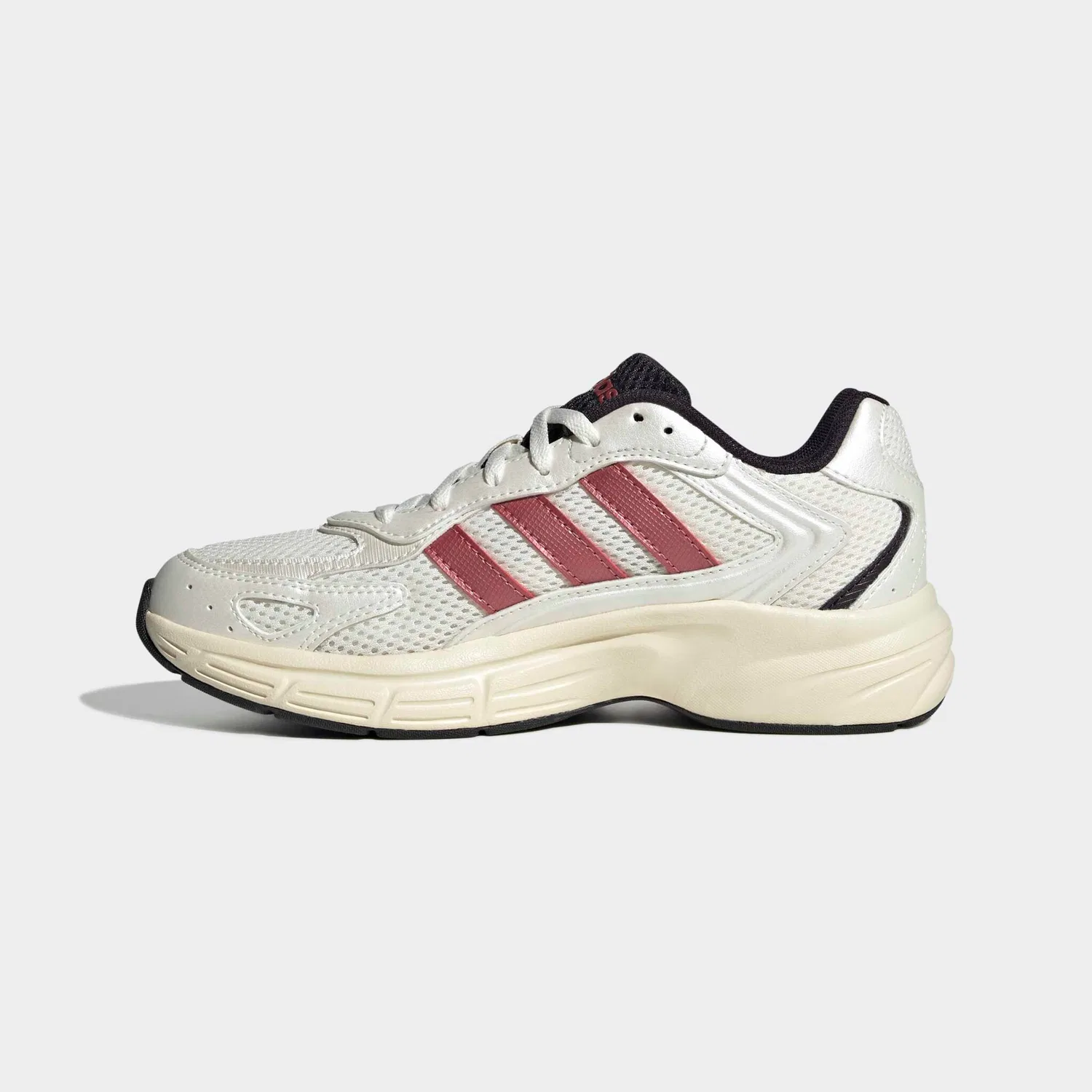 Детские кроссовки с Cloudfoam-амортизацией Adidas Sportswear, Core White/Ruby Metallic/Zero Metallic — фото 3
